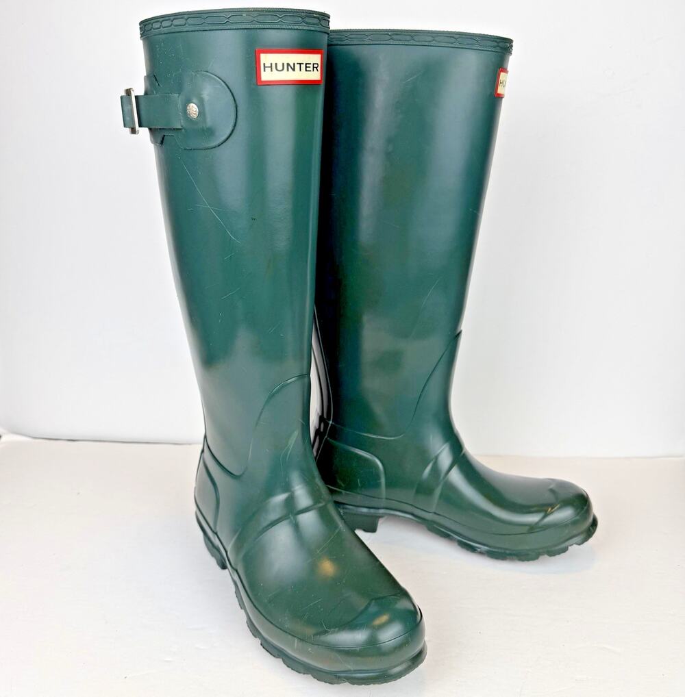 Hunter Original Tall Rain Boot Women's US 6 EU 37 Hunter Green Matte Equestrian